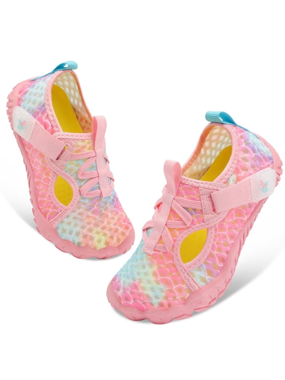Unisex Kids Water Shoes Quick-Dry Non Slip,Flats,Closed Toe,12 Little Kid