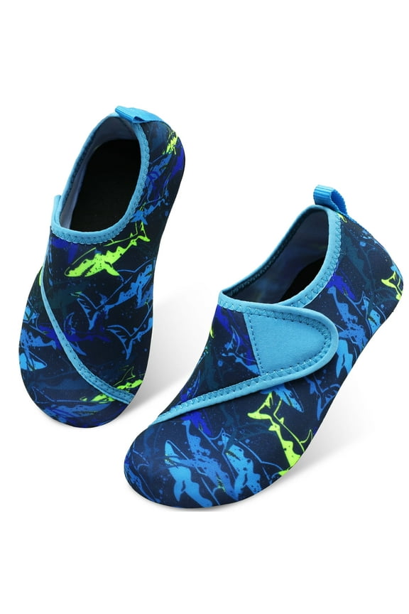 Kids Water Shoes Girls Boys Outdoor Quick Dry Barefoot Aqua Socks for Sport Beach Swim Surf Navy 11-11.5 Little Kid
