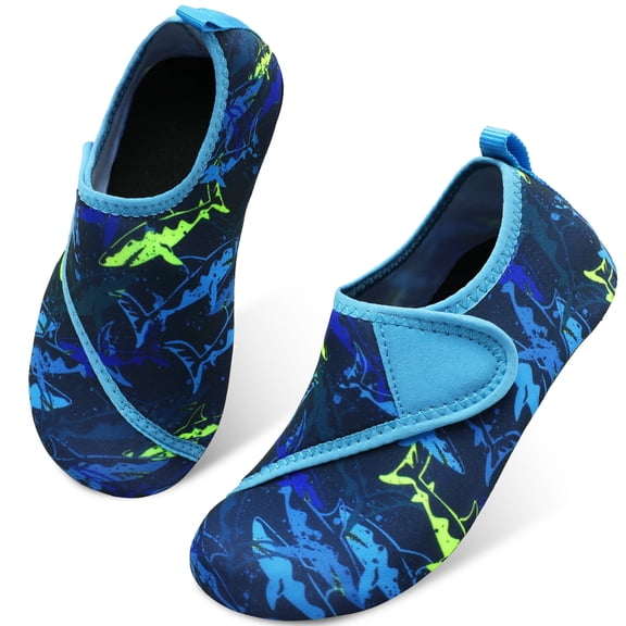 Barerun Kids Water Shoes Girls Boys Outdoor Quick Dry Barefoot Aqua Socks for Sport Beach Swim Surf Navy 8-8.5 Toddler