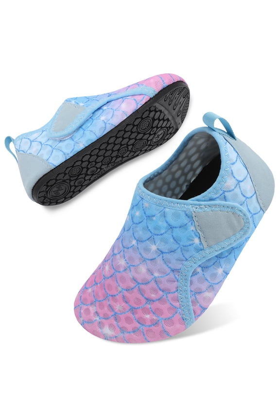 Kids Water Shoes Girls Boys Quick Dry Aqua Socks Barefoot Rubber Sole Non Slip Beach Swim Shoes