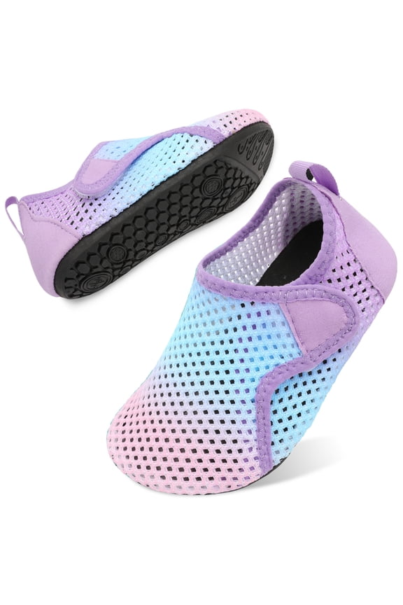 Kids Water Shoes Girls Boys Quick Dry Aqua Socks Barefoot Rubber Sole Non Slip Beach Swim Shoes