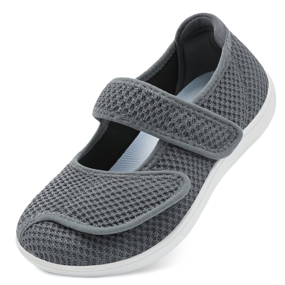 Barerun Women Mary Jane Slip On Diabetic Shoes,Wide Width Available