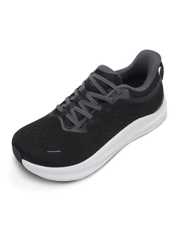 Men’s Wide Toe Box Slip On Walking Shoes Lightweight Cushioned Sneakers Non Slip Breathable Athletic Shoes