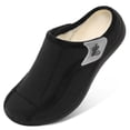 thumbnail image 1 of Barerun Mens Wide Toe Box Diabetic Slippers Adjustable Bedroom House Slippers Elderly Comfort, 1 of 8