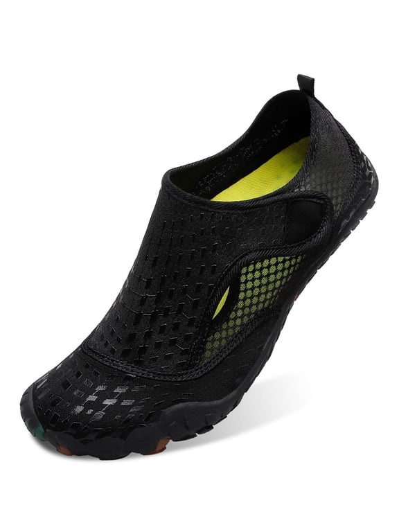 Mens Womens Water Shoes Quick Dry Barefoot for Swim Diving Surf Aqua Sports Pool Beach Walking Yoga Black