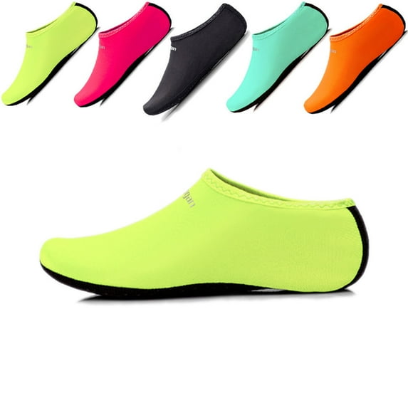 Barerun Outdoor Pool Swimming Aqua Water Shoes Socks for Kids Boys Girls Green 2-2.5 Little Kid