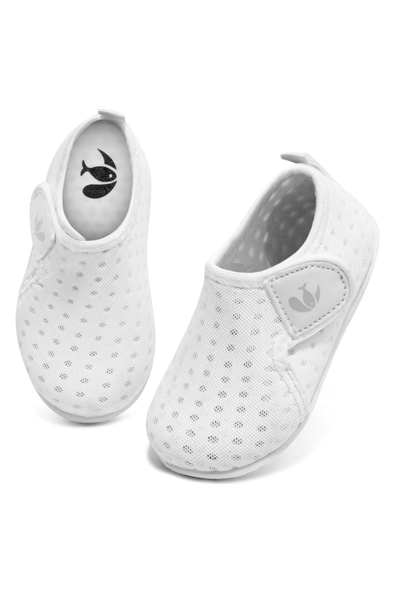 Quick Dry Water Sport Shoes Beach Aqua Surf Sports Socks Barefoot for Baby Boys Girls White 2-2.5 Years Toddler