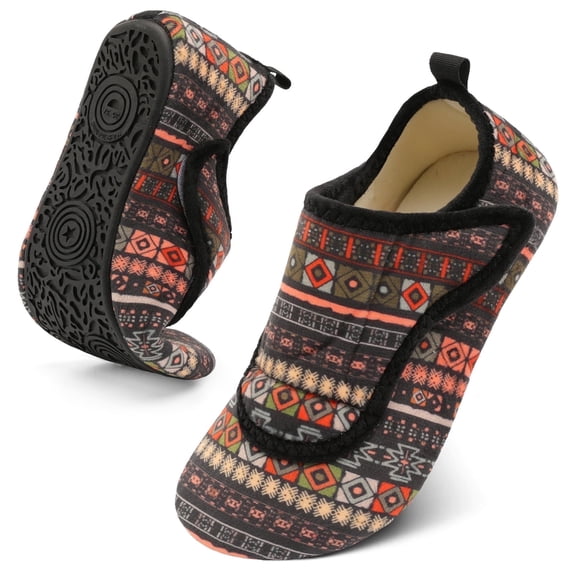 Barerun Adjustable Diabetic Slippers for Women & Men with Rubber Sole