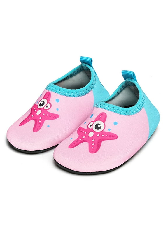 Swim Water Shoes Quick Dry Non-Slip Water Skin Barefoot Sports Shoes Aqua Socks for Baby Boys Girls Pink 0-6 Months