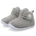 thumbnail image 1 of Barerun Toddler Boys Girls House Slippers Indoor Home Shoes Warm Socks for Kids Grey, 1 of 7