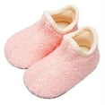 thumbnail image 1 of Barerun Toddler Boys Girls Rubber Sole Non Slip Shoes Indoor House Home Lightweight Slippers Pink 8.5-9, 1 of 9