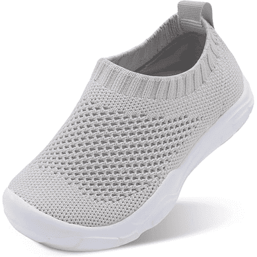 Barerun Toddler Boys Girls Knit Shoes Slip On Sneaker Kids Lightweight Breathable Walking Shoes