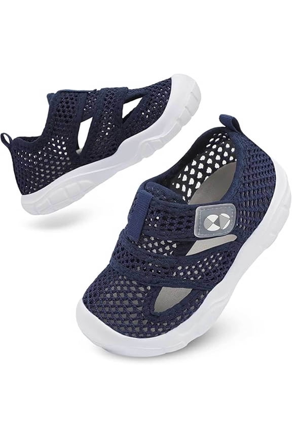 Toddler Sandals for Boys Girls Qucik Dry Kids Water Sandals Outdoor Breathable Aqua Shoes Lightweight Summer Barefoot Shoes for Swim Pool Beach