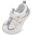 thumbnail image 1 of Barerun Toddler Sandals for Girls Boys Quicky Dry Non Slip,Wide,Breathable,Closed Toe White,7 Toddler, 1 of 9