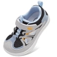 thumbnail image 1 of Barerun Toddler Sandals for Girls Boys Quicky Dry Non Slip,Wide,Breathable,Closed Toe BlueGrey,6 Toddler, 1 of 9