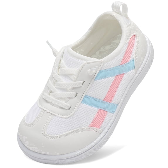 Toddler Shoes Boys Girls Wide Shoes Slip on Casual Sneakers White 9 Toddler