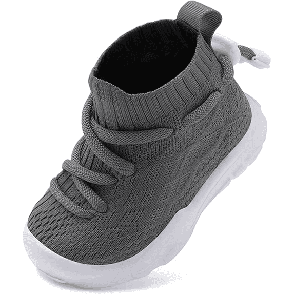Barerun Toddler Boys Girls Elasticized Pull-On Ultra-Lightweight Non-Slip EVA Sole Tennis Shoes 8