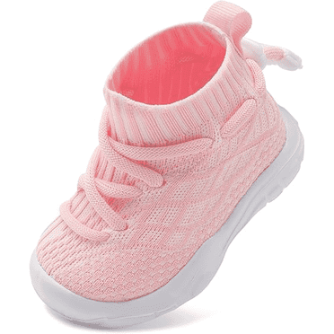 Barerun Toddler Boys Girls Elasticized Pull-On Ultra-Lightweight Non-Slip EVA Sole Tennis Shoes 8