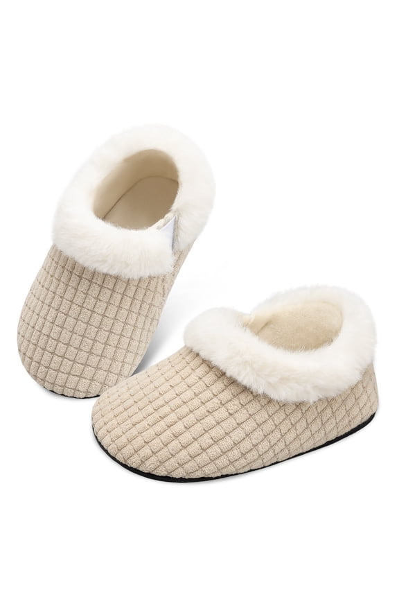 Toddler Slippers for Boys Girls Slip on Kids Baby House Shoes