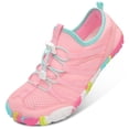 thumbnail image 1 of Barerun Unisex Water Shoes Quick-Dry Barefoot Aqua Socks, Wide Platform Closed Toe,Pink,12 Women/11 Men, 1 of 10