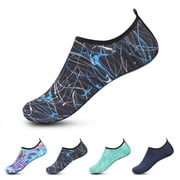 Water Shoes for Women Men Slip-on Barefoot Aqua Yoga Socks Non-Slip Quick-Dry Lightweight Footwear for Swim Pool Beach Surf River
