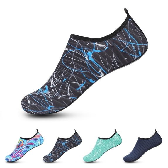 Barerun Water Shoes for Women Men Slip-on Barefoot Aqua Yoga Socks Non-Slip Quick-Dry Lightweight Footwear for Swim Pool Beach Surf River