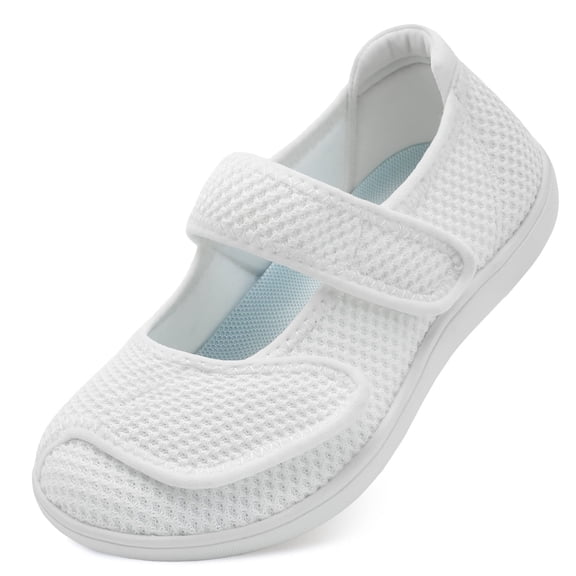 Barerun Women Mary Jane Slip On Diabetic Shoes,Wide Width Available
