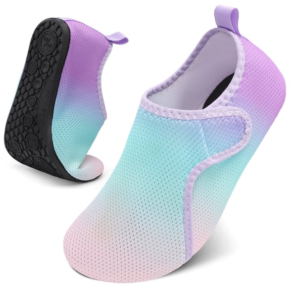 Barerun Women Men Quick-Dry Aqua Socks Water Shoes with Non-Slip Rubber Sole for Beach River Pool Lake Surf Yoga