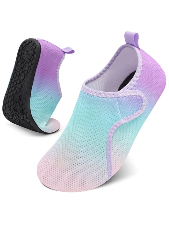 Women Men Quick-Dry Aqua Socks Water Shoes with Non-Slip Rubber Sole for Beach River Pool Lake Surf Yoga