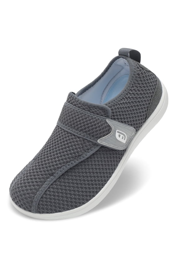 Diabetic Wide Walking Shoes for Women & Men with Adjustable Zero Drop Non Slip Casual Sneakers Swollen Feet & Elderly