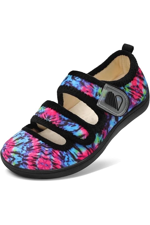 Womens Slippers Wide House Shoes Adjustable Diabetic Shoes
