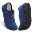thumbnail image 1 of Barerun Women Men Slippers with Around Rubber Sole Slipper Soft Lightweight House Slipper Socks, 1 of 7