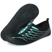 Barerun Womens Mens Water Shoes Aqua Socks for Water Aerobics Blueholes 10.5-11 Women / 8-9 Men