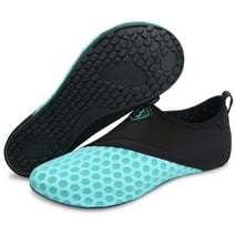 Barerun Womens Mens Water Shoes Barefoot Quick-Dry Aqua Socks Slip-on for Swim Beach Pool Lightblue 8.5-9.5 Women 7-7.5 Men