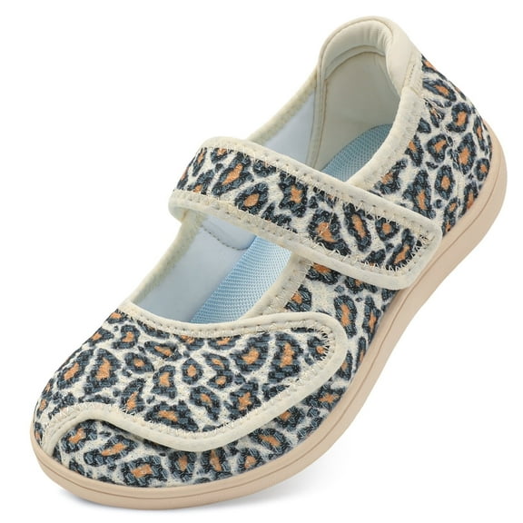Barerun Women Mary Jane Slip On Diabetic Shoes,Wide Width Available