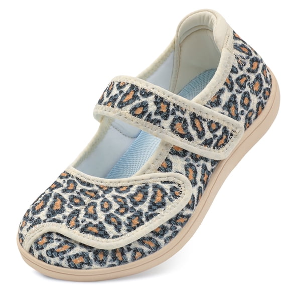 Barerun Women Mary Jane Slip On Diabetic Shoes,Wide Width Available