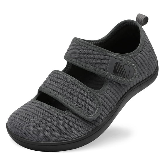 Barerun Adjustable Breathable Knit Walking Sneakers for Women with Diabetic and Arthritis Swelling