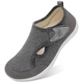 thumbnail image 1 of Barerun Women's Wide Diabetic Slippers Adjustable for Indoor Outdoor House Shoes, 1 of 8
