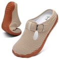 thumbnail image 1 of Womens Slippers Mules Wide Slip On Flat Slippers Diabetic Friendly 6, 1 of 7
