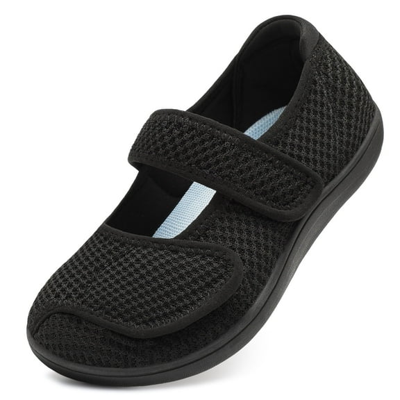 Barerun Women Mary Jane Slip On Diabetic Shoes,Wide Width Available