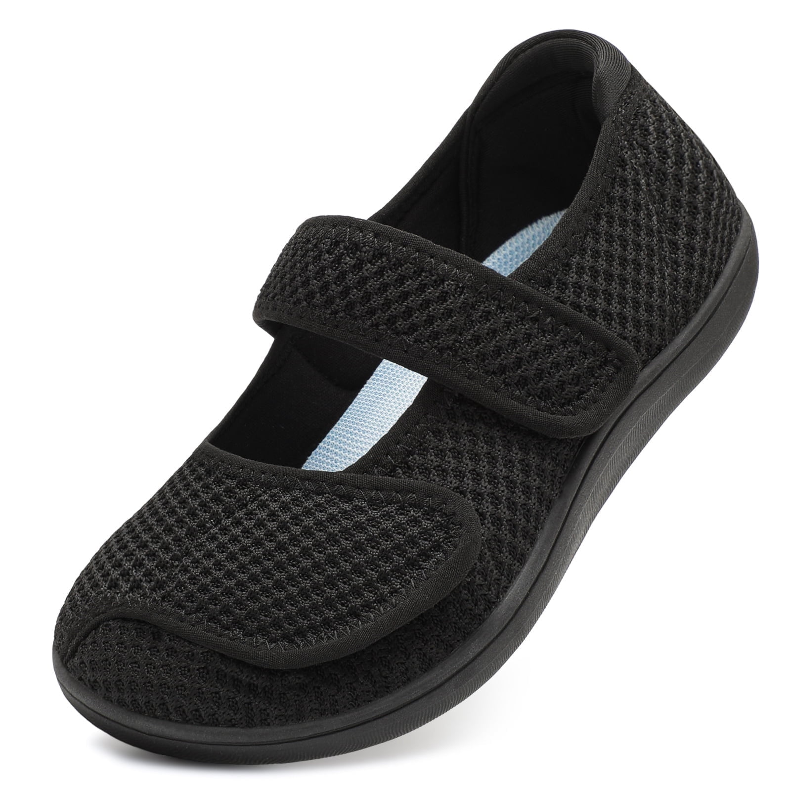 Walmart Deal of Walmart Black Friday Deals 2025 - Barerun Women Mary Jane Slip On Diabetic Shoes,Wide Width Available