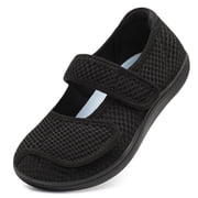 Wide Width Mary Jane Shoes Flats,Diabetic Friendly
