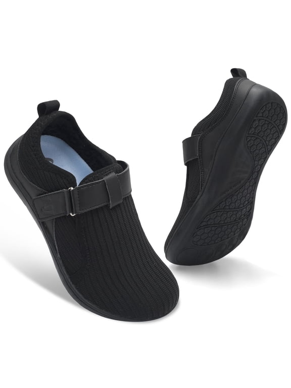 Women Shoes Wide Width Walking Shoes Non Slip Casual Shoes Diabetic Friendly