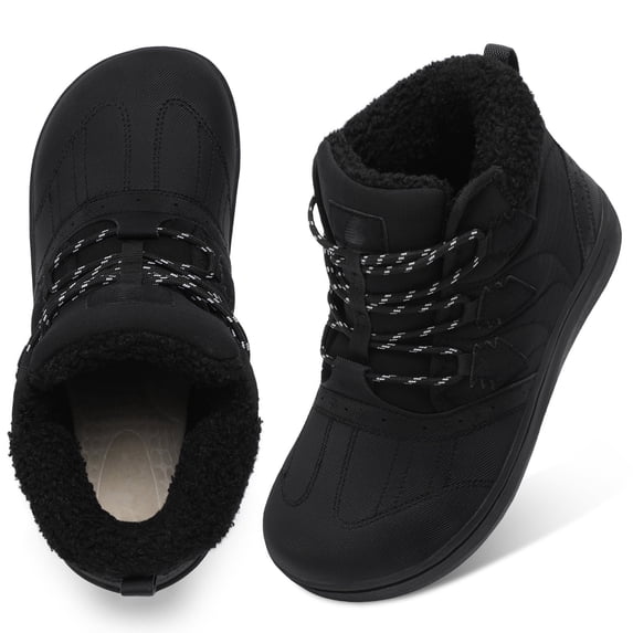 Womens Waterproof Winter Wide Toe Box Snow Boots Lightweight Warm Ankle Booties