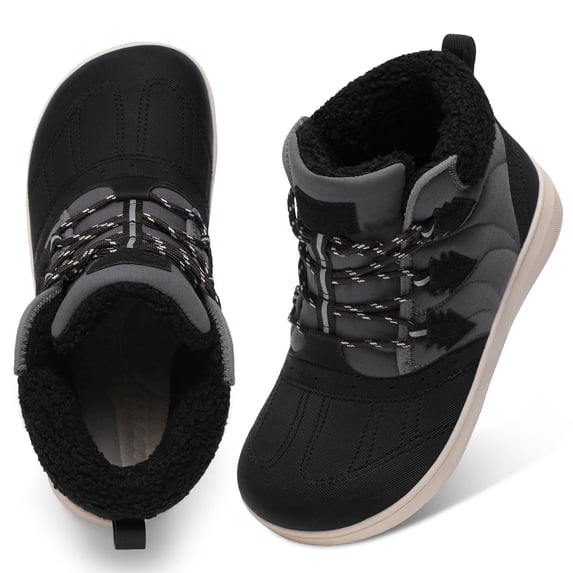 Womens Waterproof Winter Wide Toe Box Snow Boots Lightweight Warm Ankle Booties