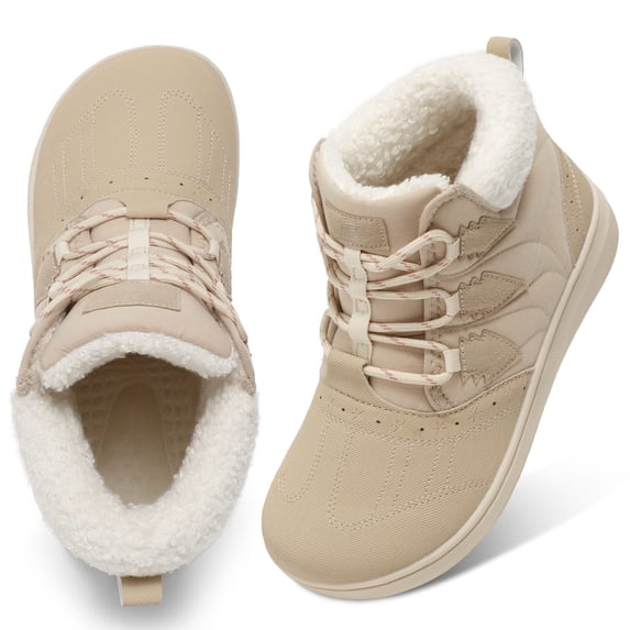 Womens Waterproof Winter Wide Toe Box Snow Boots Lightweight Warm Ankle Booties