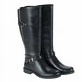 thumbnail image 1 of Baretraps Ladies Tall Riding Boot Size 7, Zipper Faux Leather, Black New without Box, 1 of 8
