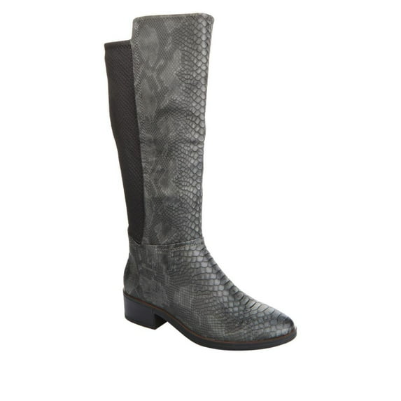 Baretraps Mallory Snake-Print Tall Riding Boot