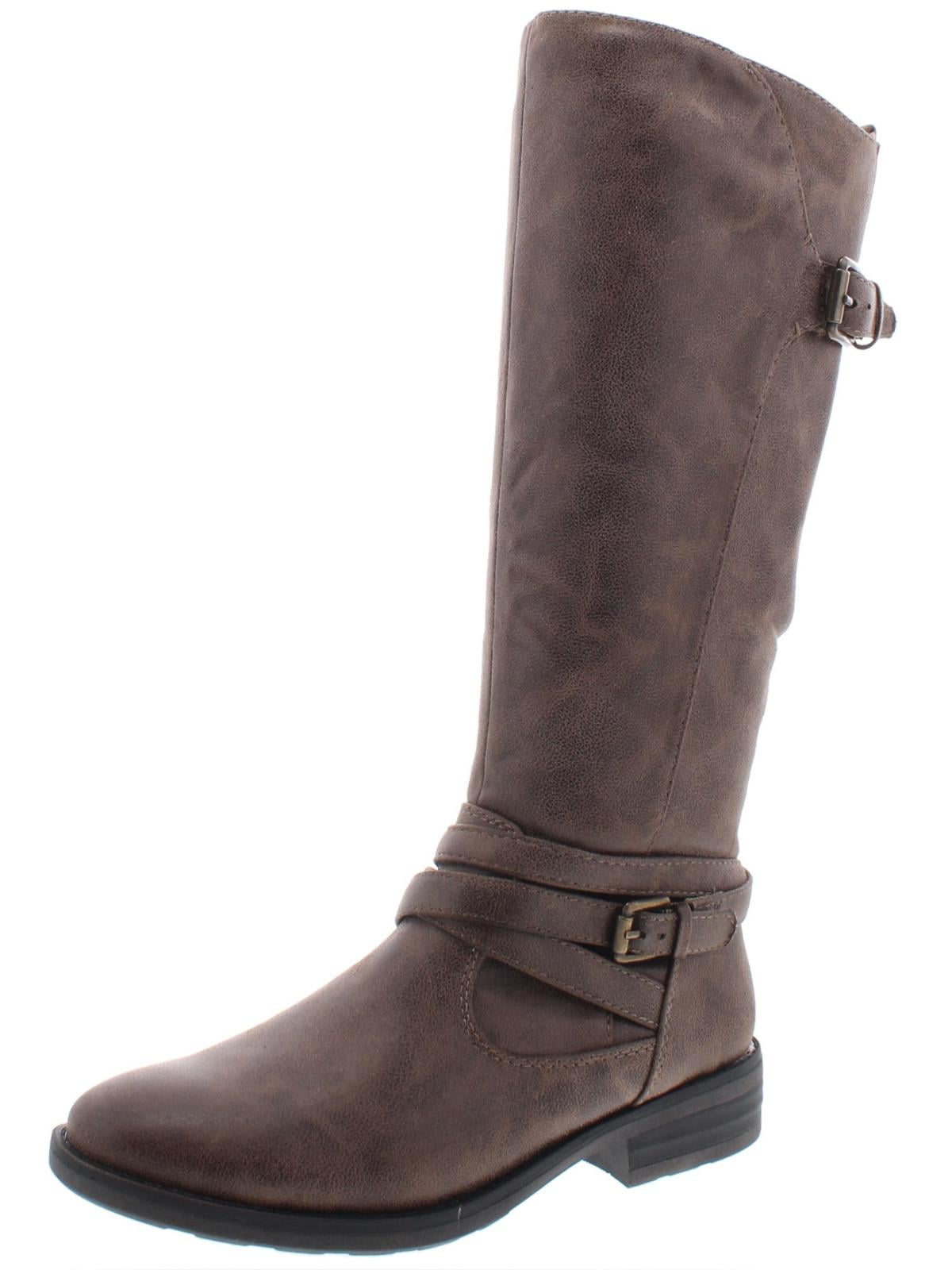 Baretraps Womens Alysha Faux Leather Faded Mid-Calf Boots - Walmart.com