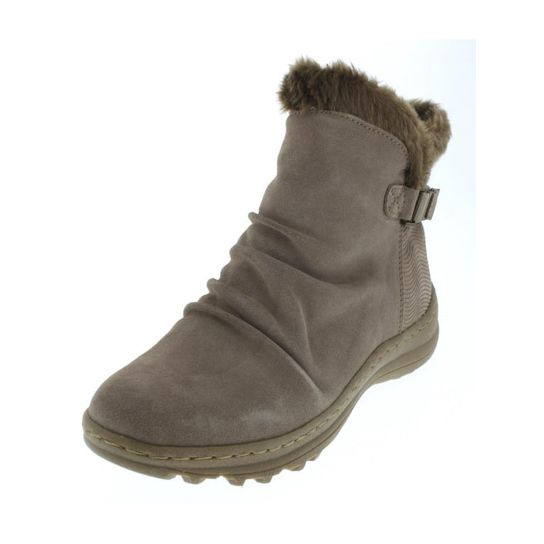 Baretraps Womens Avita Faux Fur Lined Faux Fur Ankle Boots Walmart